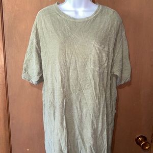 Olive Green Hanes T-Shirt | L